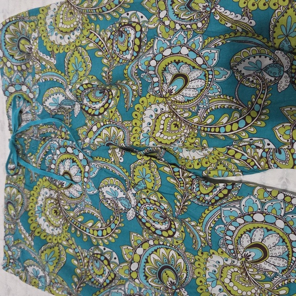 🦚Vera Bradley Adorable Cotton Pajama Pants In Very Good Condition. Size L💚💙 - Picture 2 of 12